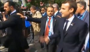 Emmanuel Macron s'est lancé dans une imitation de Jacques Chirac lors du G7