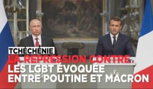 Macron : "J'ai évoqué avec le président Poutine le respect des minorités et des LGBT en Tchétchénie"