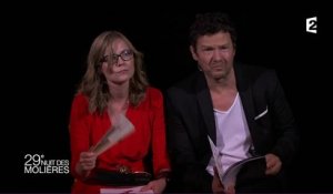 I. Carré & J. Kircher interprètent un extrait de Beckett - Molières 2017