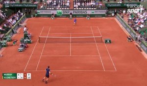 Roland-Garros 2017 : Quand Murray s'arrache en défense, c'est splendide (6-4, 4-6, 1-0)