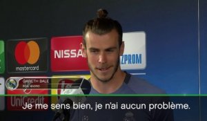 Finale - Bale : "Je ne suis pas à 100%"