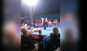 Russie : Un ours attaque les spectateurs d’un cirque  (vidéo)