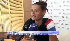 Roland Garros – Paquet : "Un peu déçue, mais je retiens le positif"