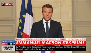 Emmanuel Macron : ''Nous ne renégocierons pas un accord moins ambitieux''