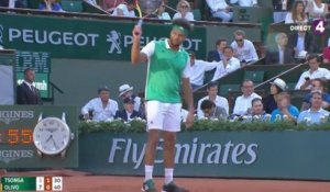 Un spectateur crie « Hey Jo, t'es pas venu ici pour souffrir, ok ? » à Jo-Wilfried Tsonga (Roland-Garros)