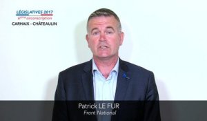 Législatives 2017. Patrick Le Fur : 6e circonscription du Finistère (Carhaix-Châteaulin)