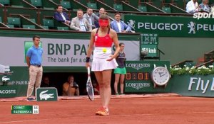 Roland-Garros 2017 : Cornet sort déjà la boîte à amortis (0-0)