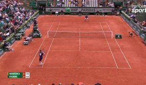 Roland-Garros 2017 : La volée solide de Fognini pour breaker Wawrinka ! (2-3)