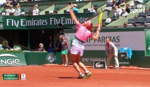 Roland-Garros 2017 : Pour l’instant c’est Wozniacki qui maîtrise (4-1)