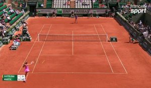 Roland-Garros 2017 : Petra Martic est en forme sur le Lenglen ! (4-6, 0-1)
