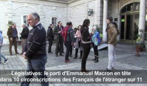 Législatives: Macron en tête chez les Français de l'étranger