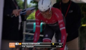 Alberto Contador au départ du contre-la-montre / Alberto Contador at the start of the ITT - Etape 4 / Stage 4 - Critérium du Dauphiné 2017