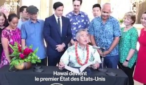 Hawaï signe les accords de Paris