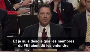 Comey dénonce les "mensonges" de la Maison-Blanche: les moments forts de son audition au Sénat