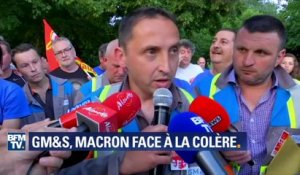 Un représentant CGT de GM&S s'exprime après sa rencontre avec Emmanuel Macron