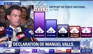 Valls: "J'arrive nettement en tête du premier tour"