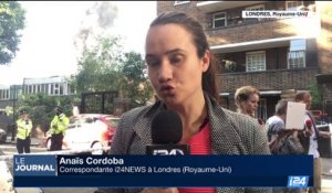 Royaume-Uni - Londres: un gigantesque incendie dans une tour d'habitation