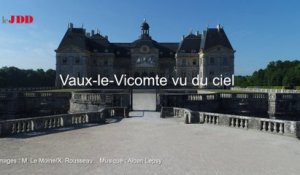 Vaux-le-Vicomte, vu du ciel