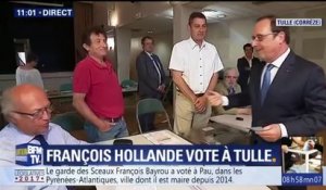 François Hollande a voté à Tulle