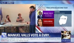 VIDÉO - Manuel Valls a voté à Evry