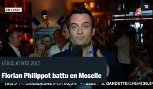 Législatives 2017 : battu, Philippot se dit emporté par la "vaguelette Macron"