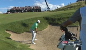 Golf - US Open - Superbe sortie de bunker de Koepka