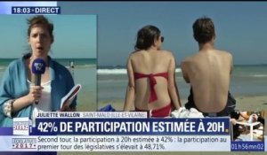En directe sur BFMTV : Des baigneurs font des roulades à Saint-Malo !!