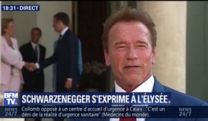 Schwarzenegger: l'environnement "un thème qui nous tient à cœur" avec Macron