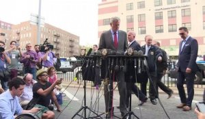 Fusillade à New York: De Blasio dénonce un acte "horrible"