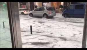 Espagne : La ville de Gérone inondée après un orage de grêle, les images impressionnantes (Vidéo)