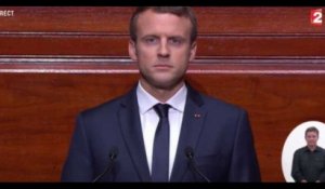 Emmanuel Macron au Congrès : Une minute de silence pour Simone Veil (vidéo)