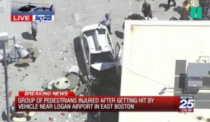 Un taxi roule dans la foule à Boston, dix blessés