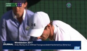 Wimbledon: Andy Murray accède facilement au 3ème tour