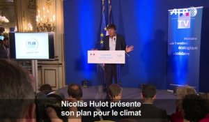 Nicolas Hulot présente son plan pour le climat