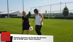 Ophélie Fontana et Cécile De Gernier sur la RTBF pour l’Euro féminin