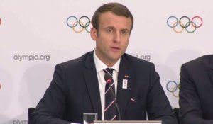 JO - Paris 2024 : Macron «Ce n'est pas un projet inconsidéré»