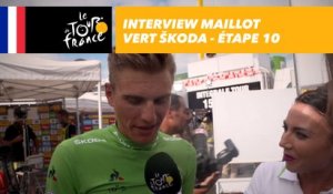 L'interview du maillot vert ŠKODA - Étape 10 - Tour de France 2017