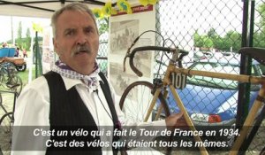Exposition de vélos anciens sur le Tour de France