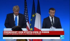 REPLAY - Trump et Macron face à la presse à l''Elysée