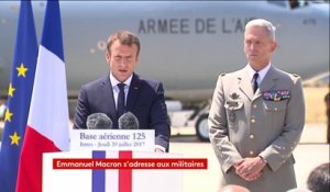 Emmanuel Macron aux militaires :  "Aucun budget autre que celui des armées ne sera augmenté" en 2018