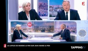 Marine Le Pen : Son lapsus gênant sur Jean-Marie Le Pen en direct sur France 2 (Vidéo)