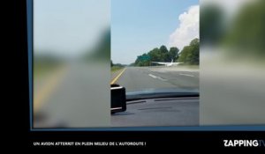 En panne, un avion atterrit en plein milieu de l’autoroute ! (Vidéo)