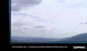 Tour de France 2017 : la patrouille de France dessine un cœur dans le ciel (vidéo)