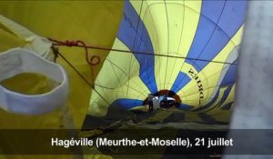 Premier envol en masse de montgolfières en Lorraine