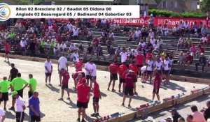 Premières parties second tour de poules M1, France Quadrettes, Sport Boules, Chambéry 2017