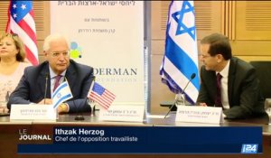 L'ambassadeur américain s'est entretenu avec des responsables israéliens à la Knesset