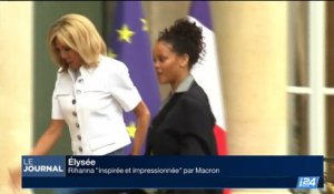 Elysée: Rihanna "inspirée et impressionnée" par Emmanuel Macron
