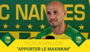Nicolas Pallois : "Apporter le maximum à l'équipe"