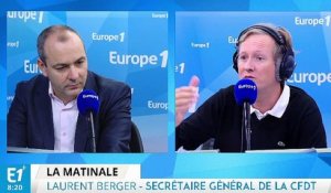 Nationalisation STX, GM&S, chômage : Laurent Berger répond aux questions de Pierre de Vilno