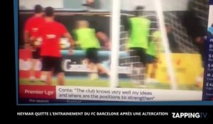 Neymar quitte l’entraînement du FC Barcelone après une altercation avec un coéquipier (Vidéo)